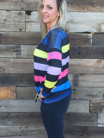 Multicolored Knotted Sweater - Everyday Eden