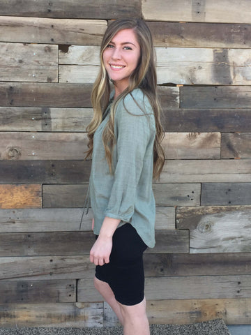 Lace Up Blouse (Multiple Colors) - Everyday Eden