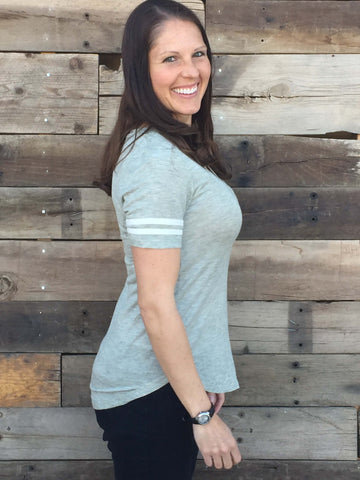 Striped Sleeve Tee (Multiple Colors) - Everyday Eden
