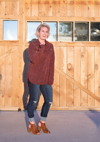 Chokecherry Turtleneck Sweater - Everyday Eden
