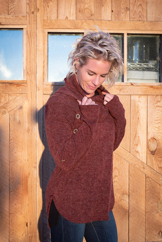 Chokecherry Turtleneck Sweater - Everyday Eden