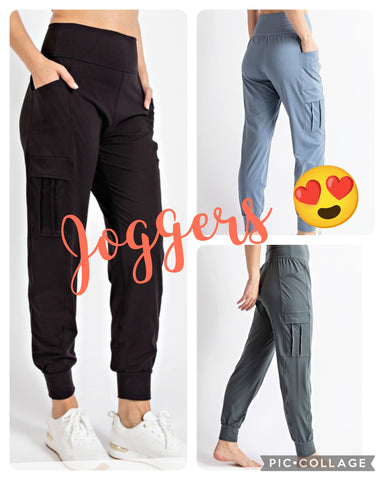 Black Joggers Plus