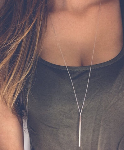 Bar Necklace (Two colors) - Everyday Eden