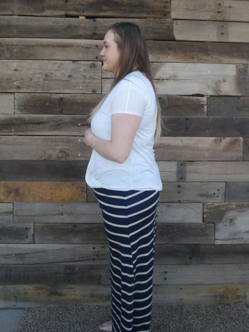 Basic Cream Plus Size Tee - Everyday Eden